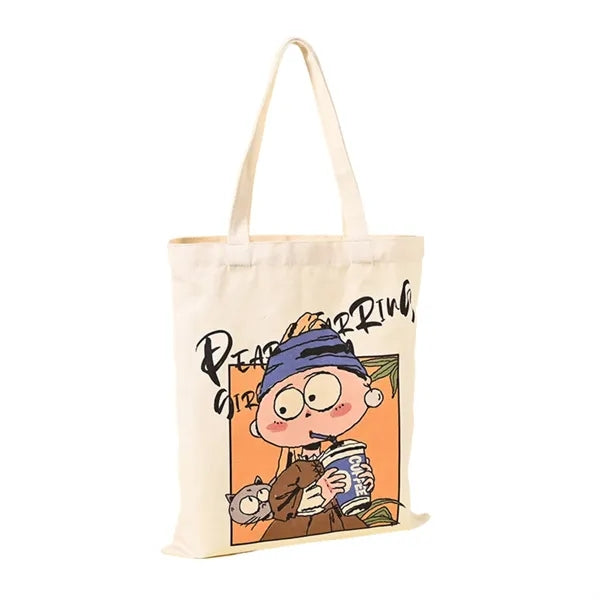 Spacious Custom Cotton Canvas Tote