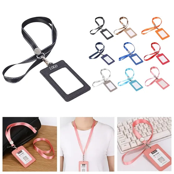 Retractable Lanyard ID Card Holder