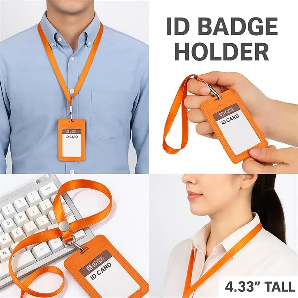 Retractable Lanyard ID Card Holder