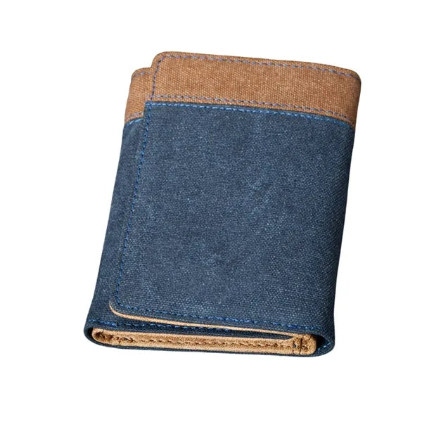 Canvas Tri Fold Wallet For Men