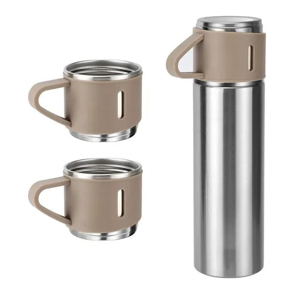 17oz Vacuum Insulated Bottle Set with 3 Cups