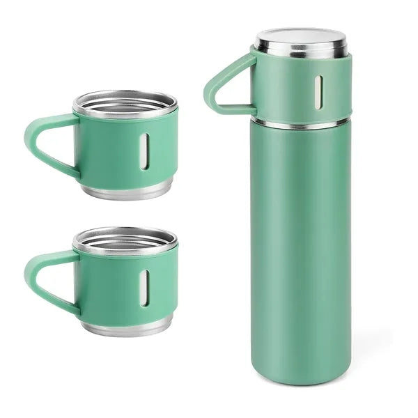 17oz Vacuum Insulated Bottle Set with 3 Cups