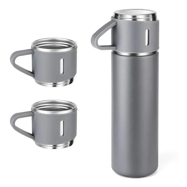 17oz Vacuum Insulated Bottle Set with 3 Cups