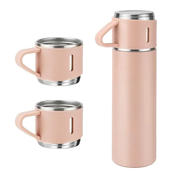 17oz Vacuum Insulated Bottle Set with 3 Cups