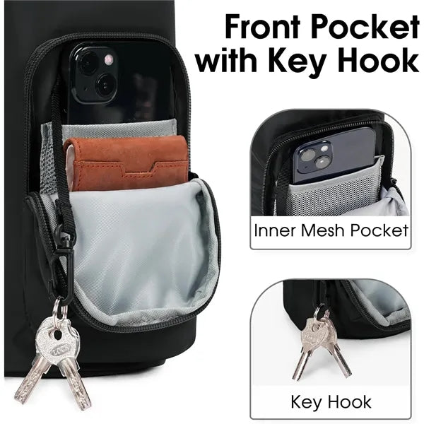 Water Bottle Carrier Bag with Phone Pocket