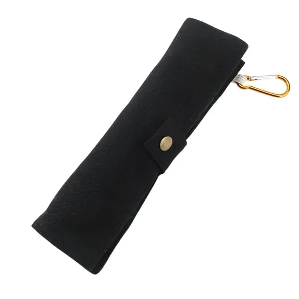 Bamboo Eco Travel Utensil Set with Roll-Up Pouch