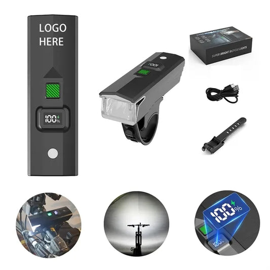 Anti-Glare LED Bicycle Lights With Igh-Capacity Battery
