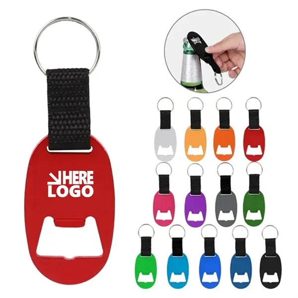 Egg-Shaped Beer Bottle Opener Key Chain