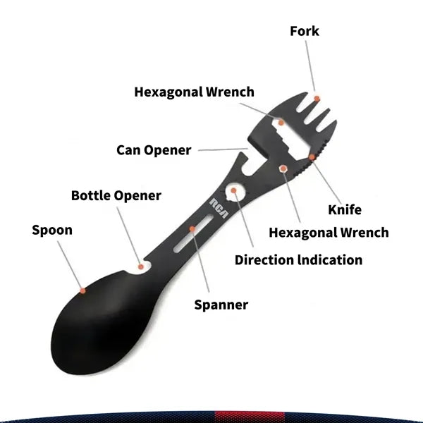 Zenvory 10-in-1 Stainless Steel Tactical Spork