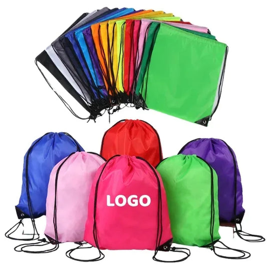 Drawstring Sports Backpack 210D Oxford Cloth Bag