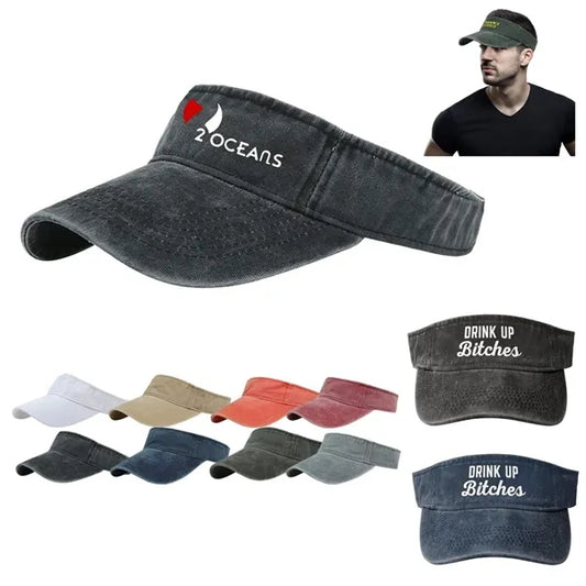 Cotton Empty Top Sport Sun Visor Hat