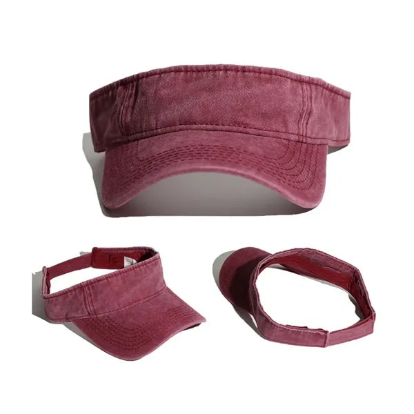 Cotton Empty Top Sport Sun Visor Hat