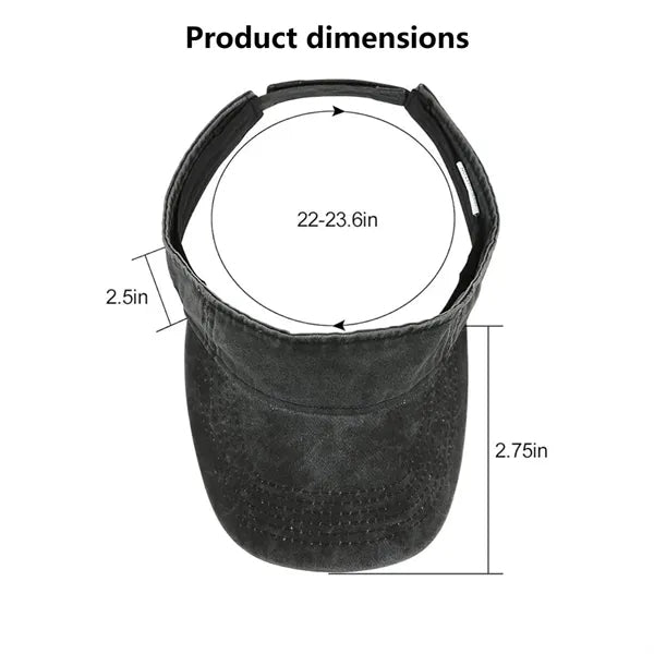Cotton Empty Top Sport Sun Visor Hat