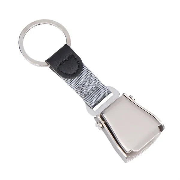 Airplane Seatbelt Buckle Key Ring