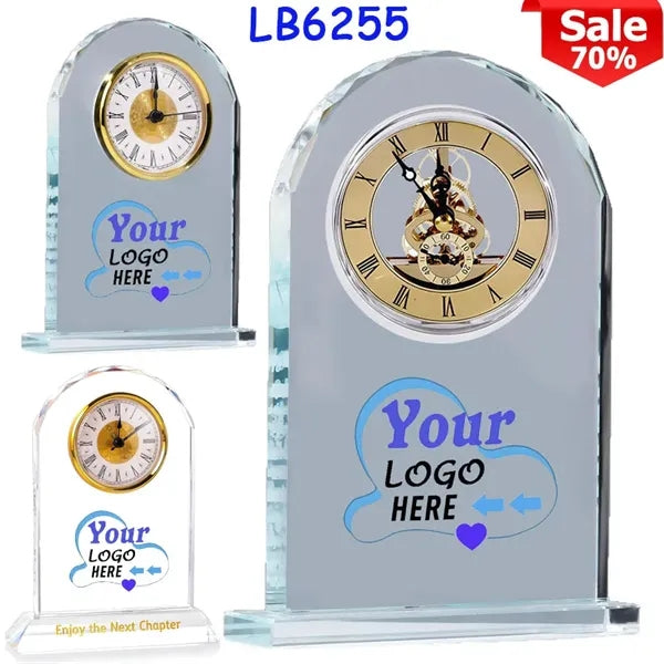 Quartz CRYSTAL CLOCK AWARD for Retirement Gifts