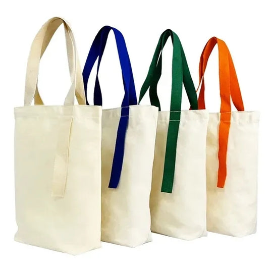 Spacious Cotton Canvas Tote Bag with Comfortable Handles