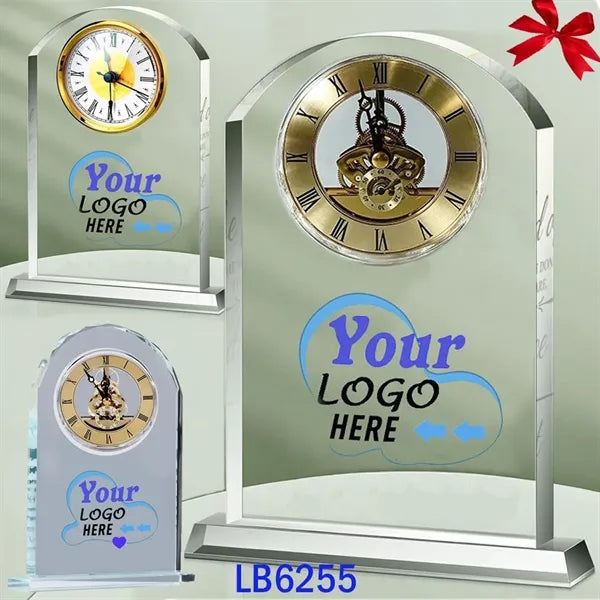 Quartz CRYSTAL CLOCK AWARD for Retirement Gifts