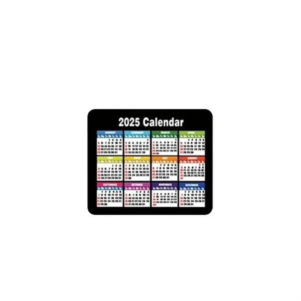 2025 Calendar Non-Slip Waterproof Rubber Mouse Pad