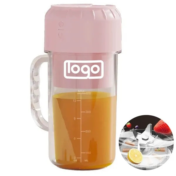 13oz Type-C Rechargeable Juicer Blender Cup w/ Handle