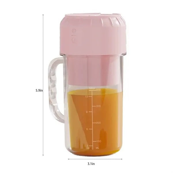 13oz Type-C Rechargeable Juicer Blender Cup w/ Handle