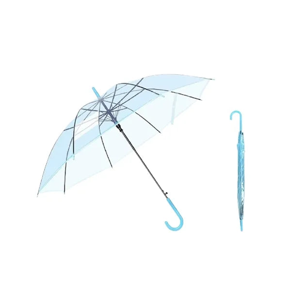 Clear Dome Umbrella with Auto Open for Rain & Weddings