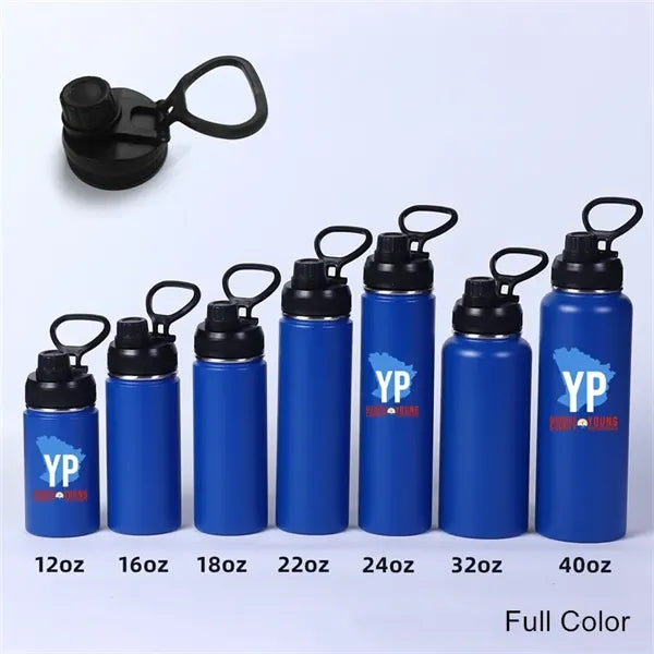 12/16/18/22/24/32/40 oz Wide Mouth Sports Loop Cap Bottle