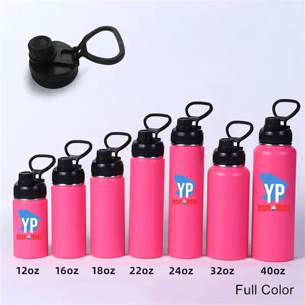 12/16/18/22/24/32/40 oz Wide Mouth Sports Loop Cap Bottle