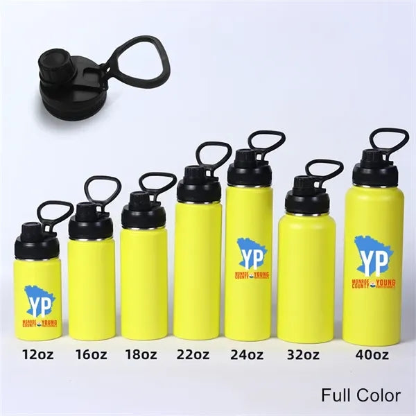 12/16/18/22/24/32/40 oz Wide Mouth Sports Loop Cap Bottle