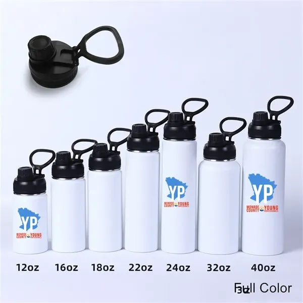 12/16/18/22/24/32/40 oz Wide Mouth Sports Loop Cap Bottle
