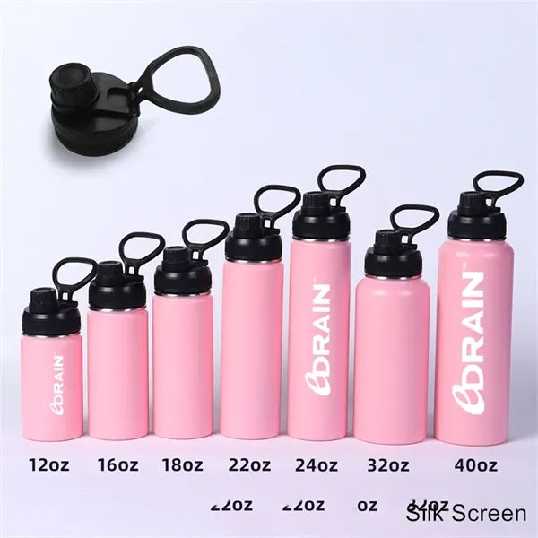 12/16/18/22/24/32/40 oz Wide Mouth Sports Loop Cap Bottle