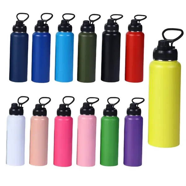 12/16/18/22/24/32/40 oz Wide Mouth Sports Loop Cap Bottle