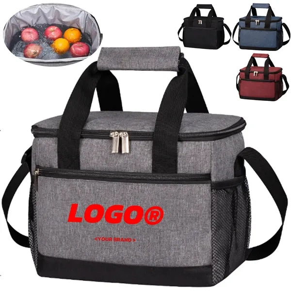 Oxford Insulated Cooler Lunch Bag For Outdoor Travel Picnic