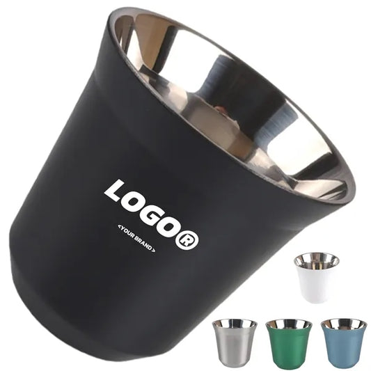 Mini Double Wall Stainless Steel Coffee Cup For Outdoor