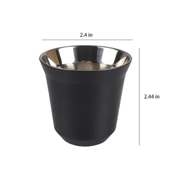 Mini Double Wall Stainless Steel Coffee Cup For Outdoor