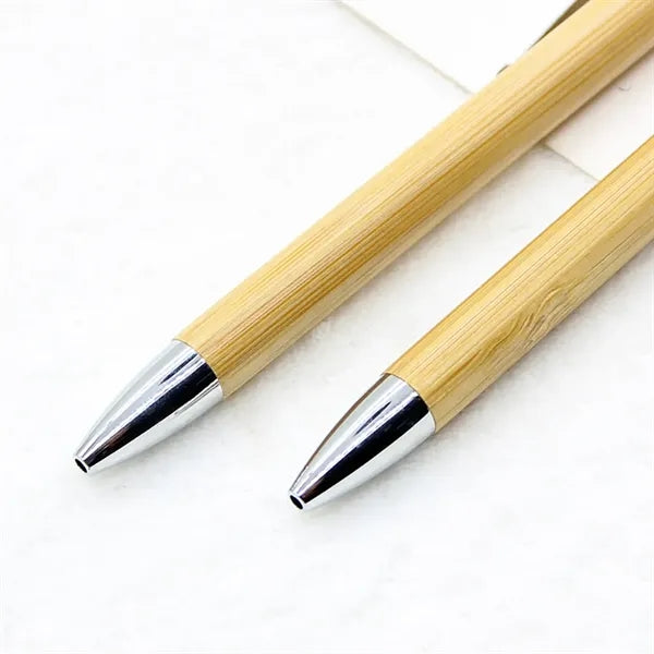 Eco Bamboo Ballpoint Pen With Natural Texture