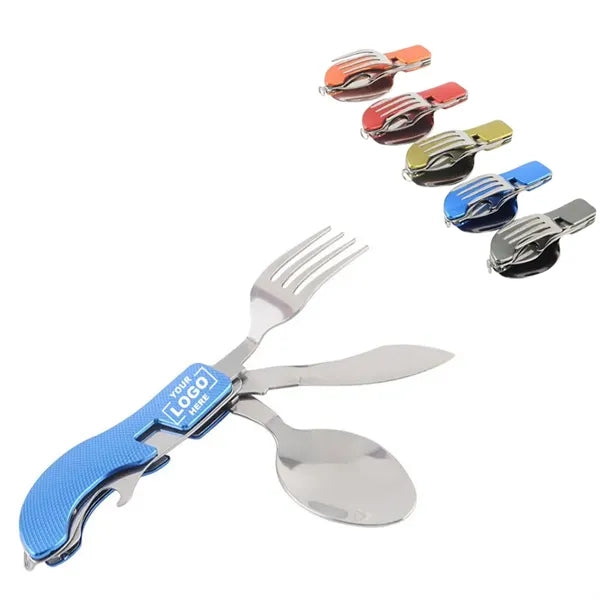 5-in-1 Stainless Steel Folding Cutlery