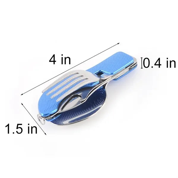 5-in-1 Stainless Steel Folding Cutlery