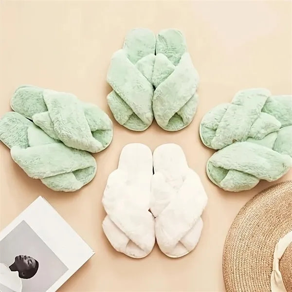 Plush Slippers for Weddings & Holiday Gifts