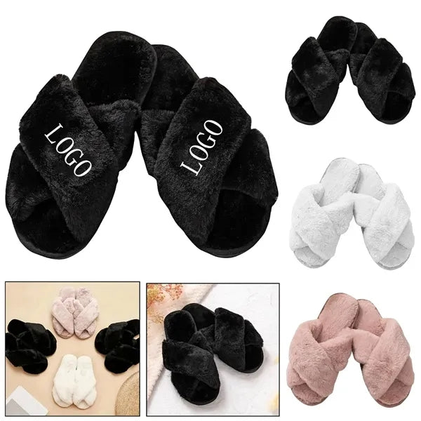 Plush Slippers for Weddings & Holiday Gifts