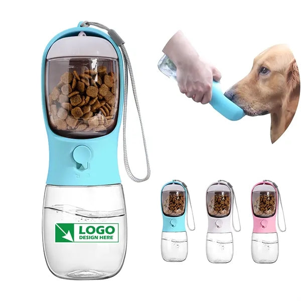 10oz Pet Water Bottle with Food Container