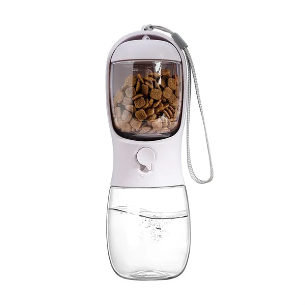 10oz Pet Water Bottle with Food Container