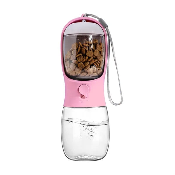 10oz Pet Water Bottle with Food Container