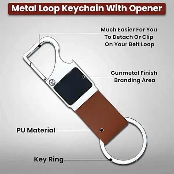 Metal Bottle Opener Keychain