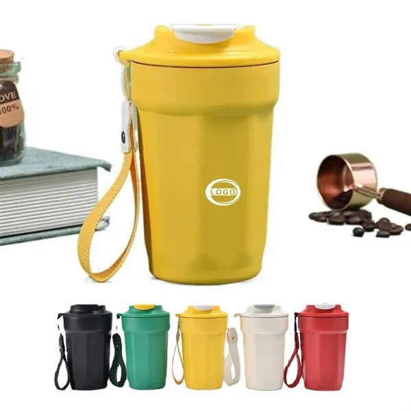 15oz Thermos Cup Travel Mug with Wristlet