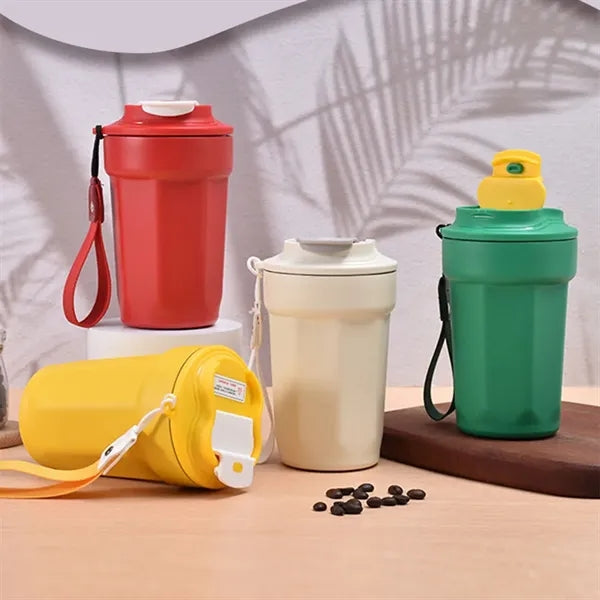 15oz Thermos Cup Travel Mug with Wristlet