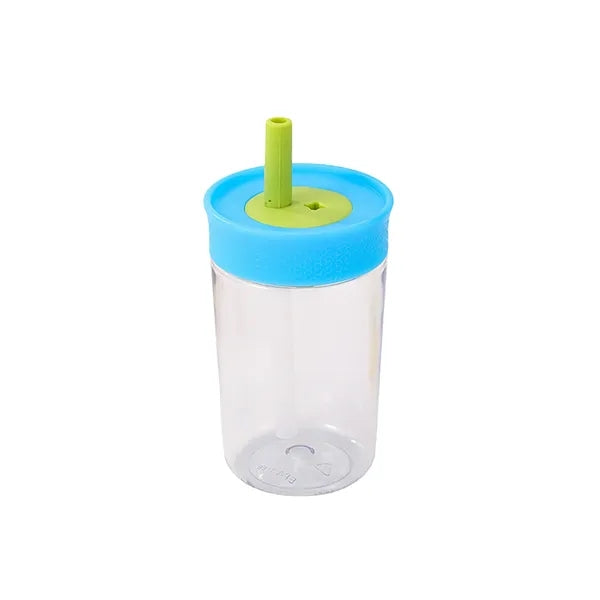 15OZ Plastic Tumbler with Spill Resistant Flexible Straw