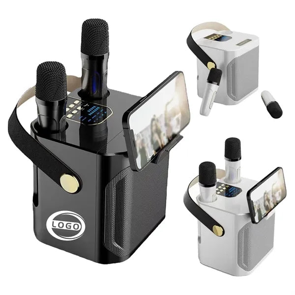 Portable Bluetooth Speaker with Dual Microphone