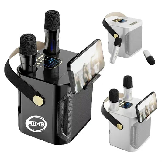 Portable Bluetooth Speaker with Dual Microphone