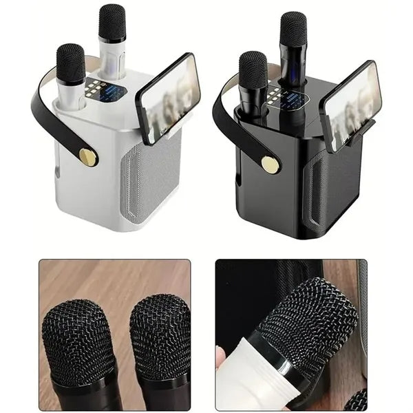 Portable Bluetooth Speaker with Dual Microphone