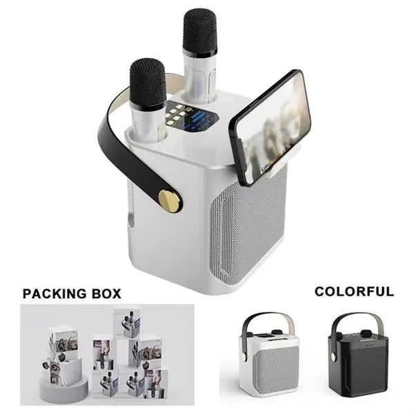 Portable Bluetooth Speaker with Dual Microphone